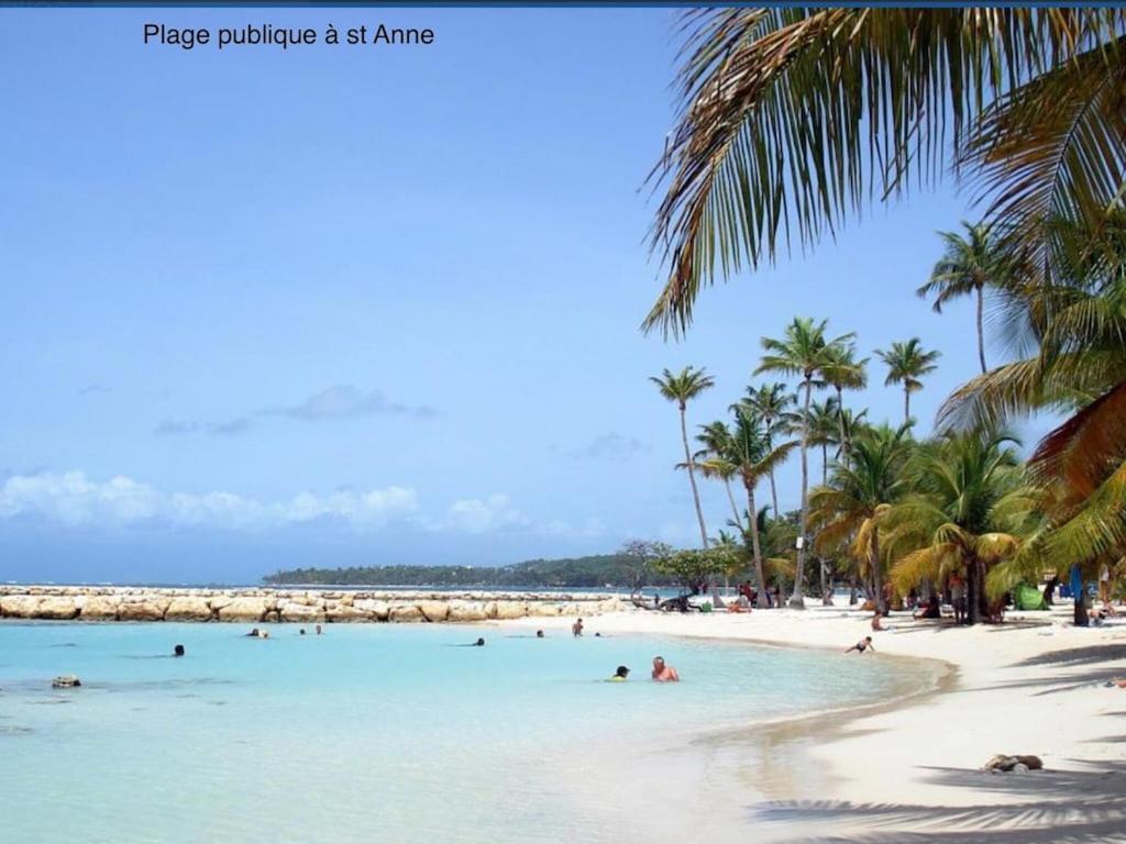 Studio Village Vacances,Vue Mer, Plage A 30M ,Wifi A Sainte Anne Exterior photo